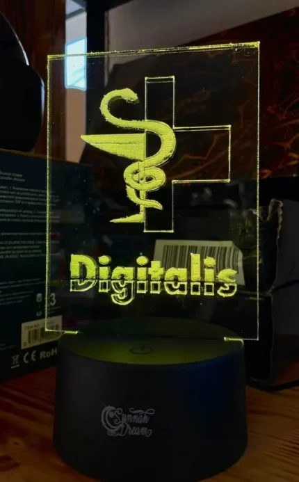 Lampă 3D personalizată cu logo
