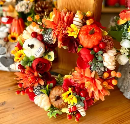 Aranjament de toamnă pe ușă (1)