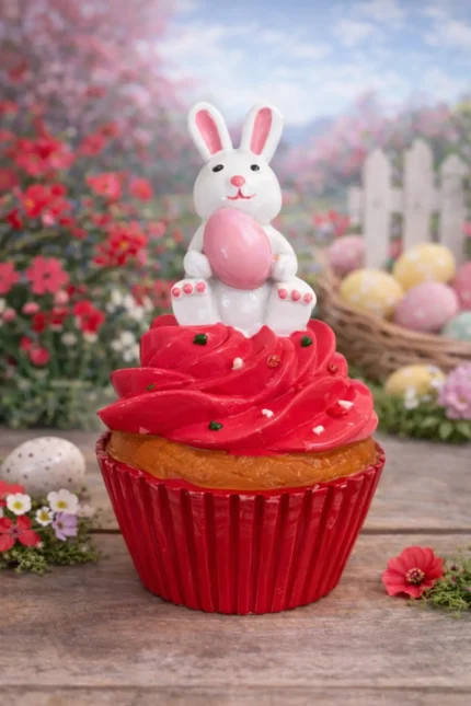 Iepuraș cupcakes-roz închis