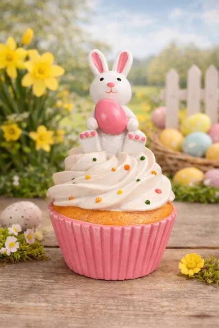 Iepuraș cupcakes-roz