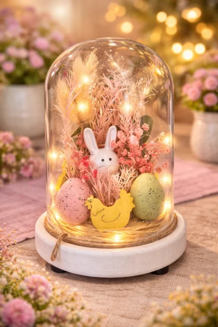 Decor de Paște-clopot de sticlă